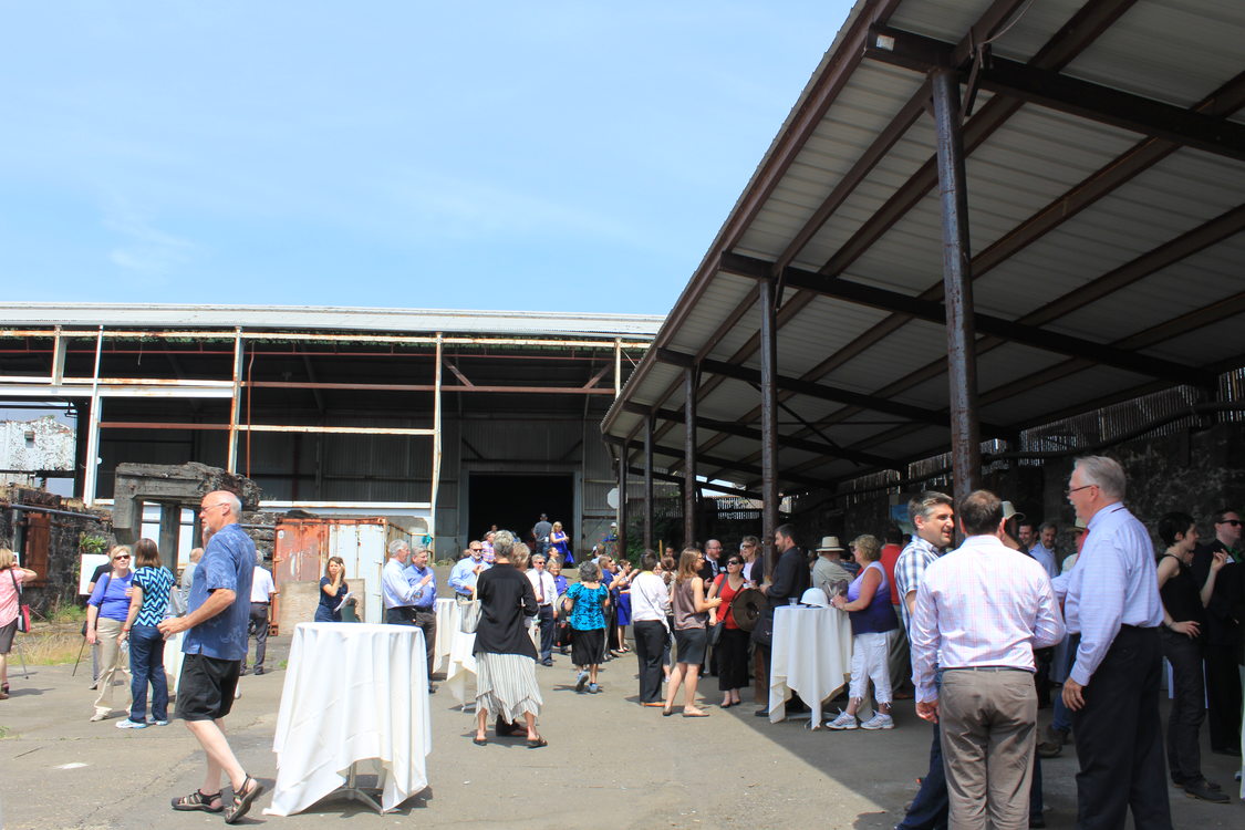 photo of Willamette Falls reception