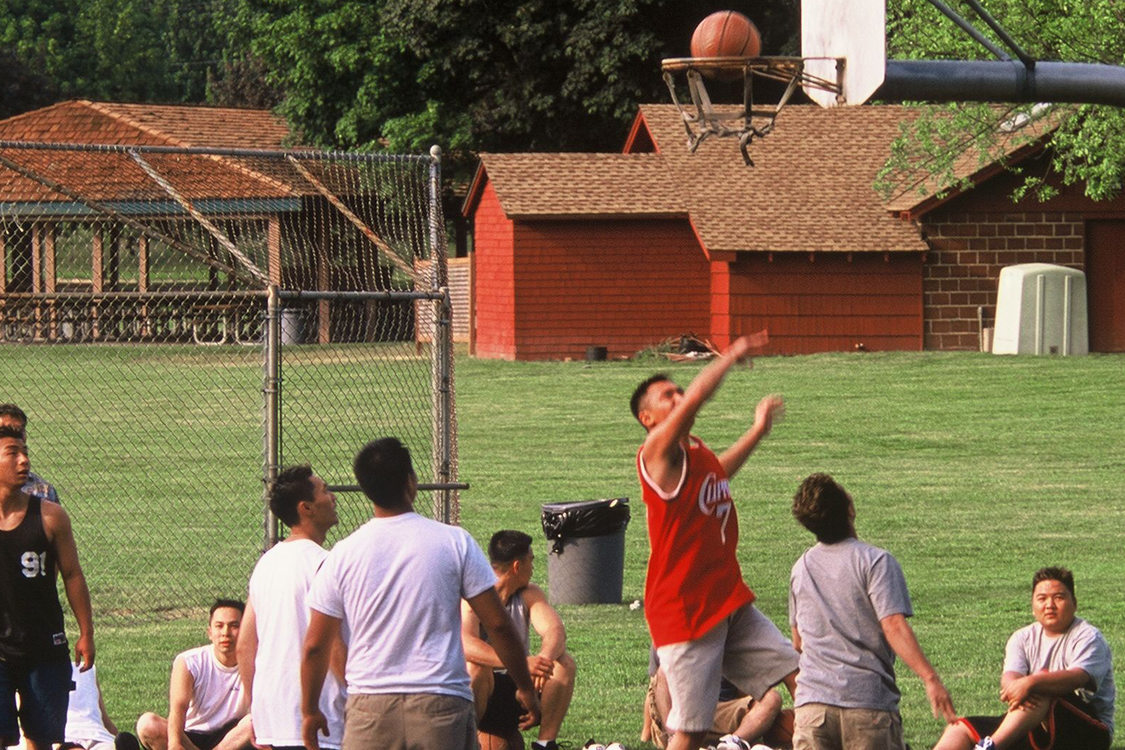 photo of basketball at blue lake