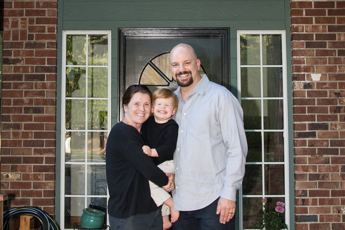 Brian and family on the porch