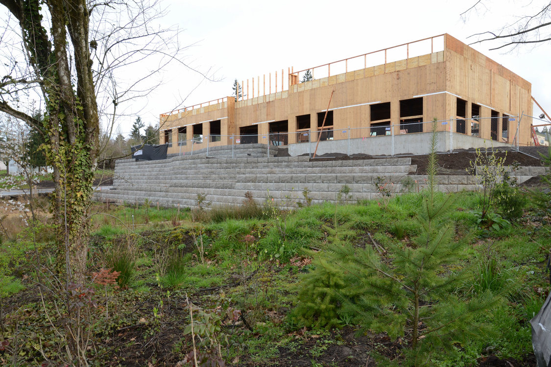 Building under construction in the Tigard Triangle