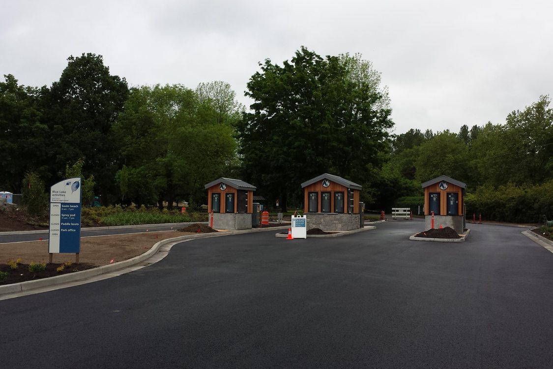 photo of new Blue Lake entryway