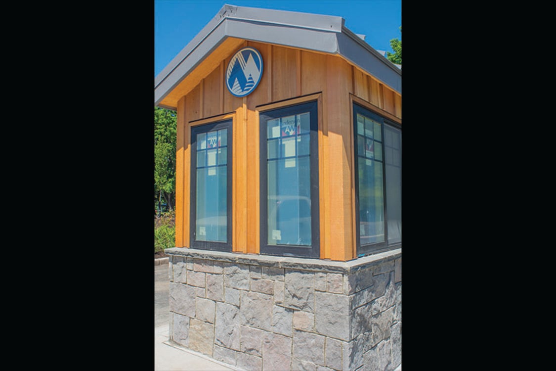 photo of Blue Lake entry booth