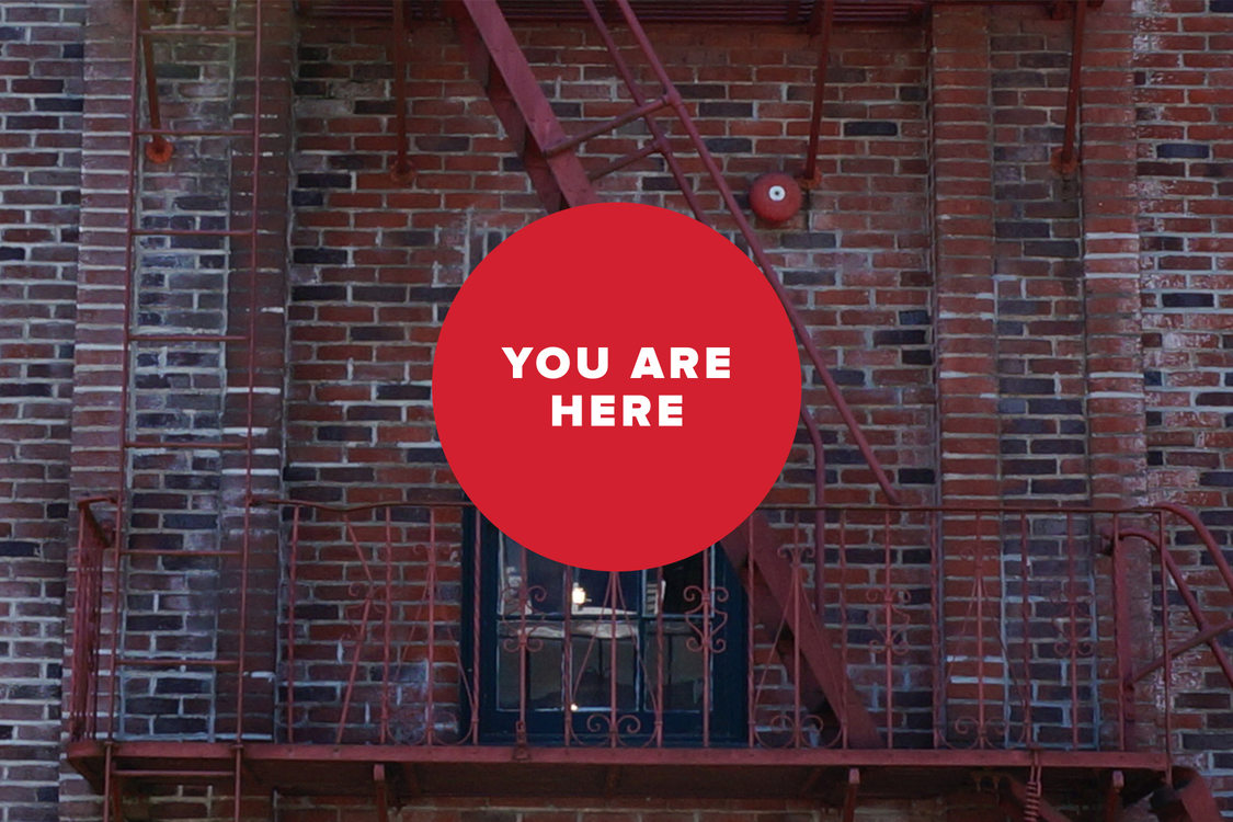 You are here brick facade