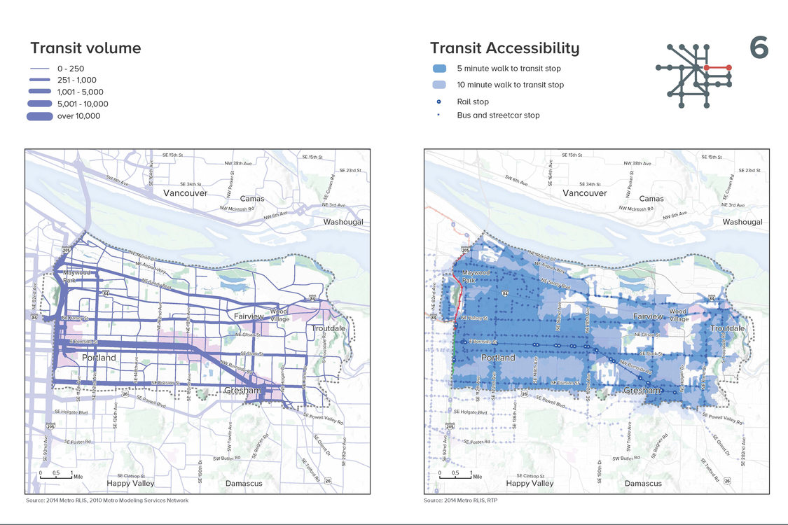 page from the mobility corridors atlas