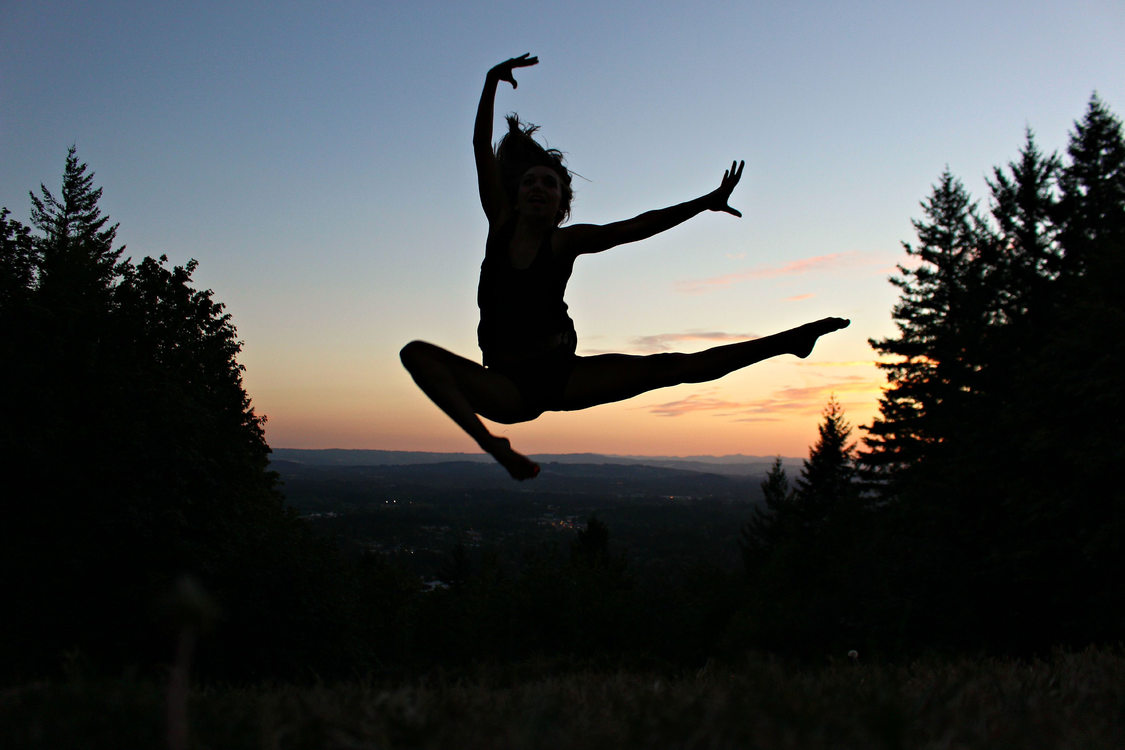 photo of Council Crest dancer by Maeve Wiencek