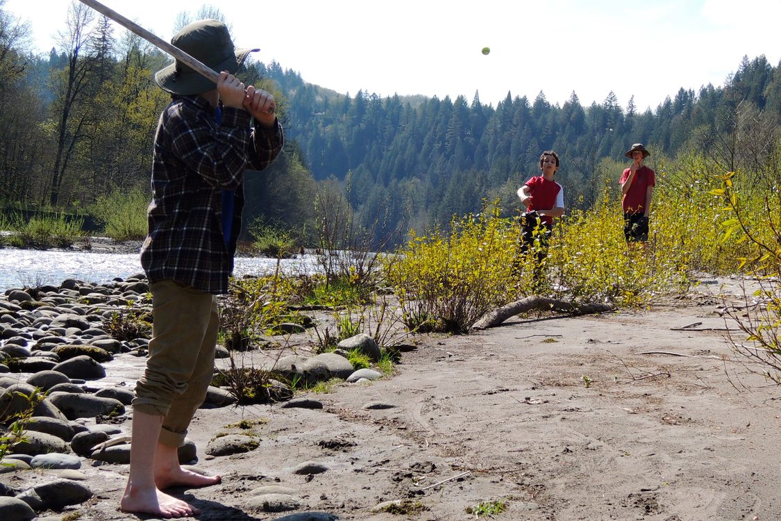 photo of baseball at Oxbow Regional Park by Kate Haas