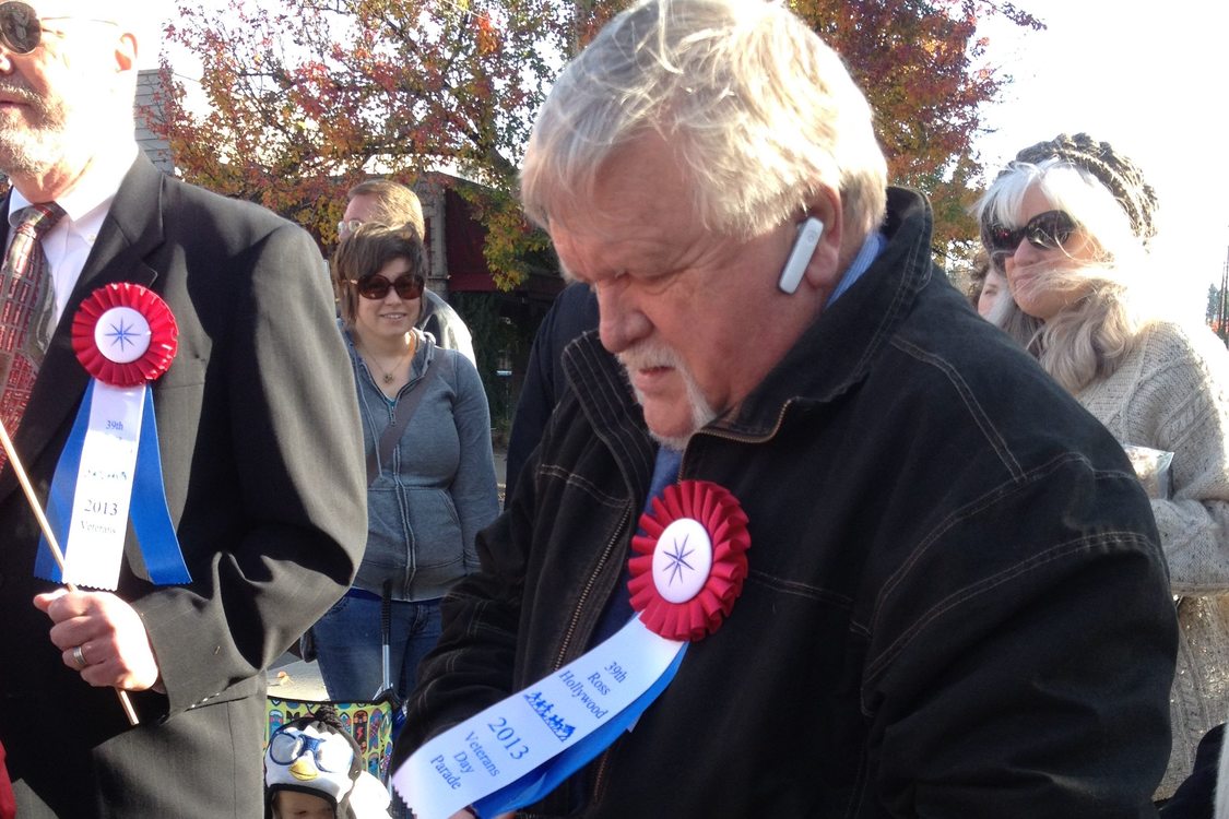 photo of Metro President Tom Hughes at Veterans Day Parade