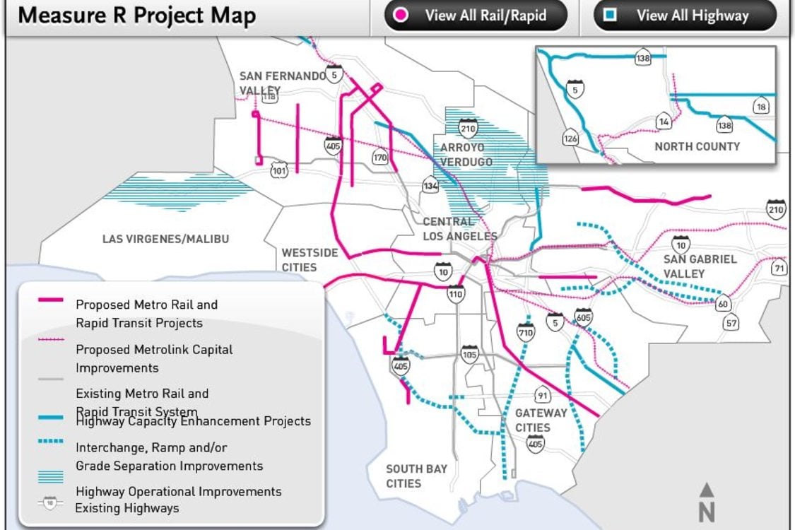 Measure R map LA