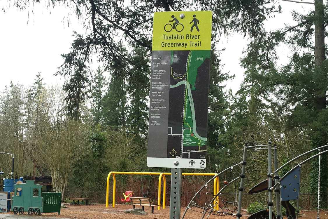 photo of Tualatin River Greenway sign