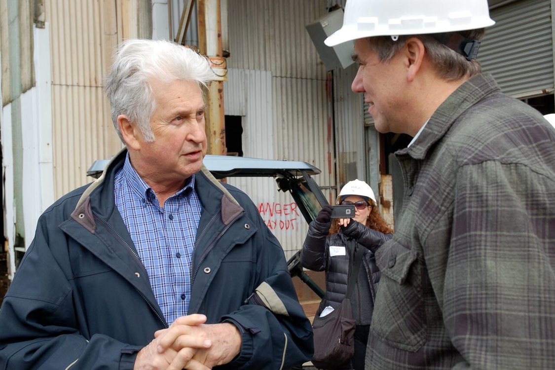 photo of George Heidgerken and Jeff Merkley