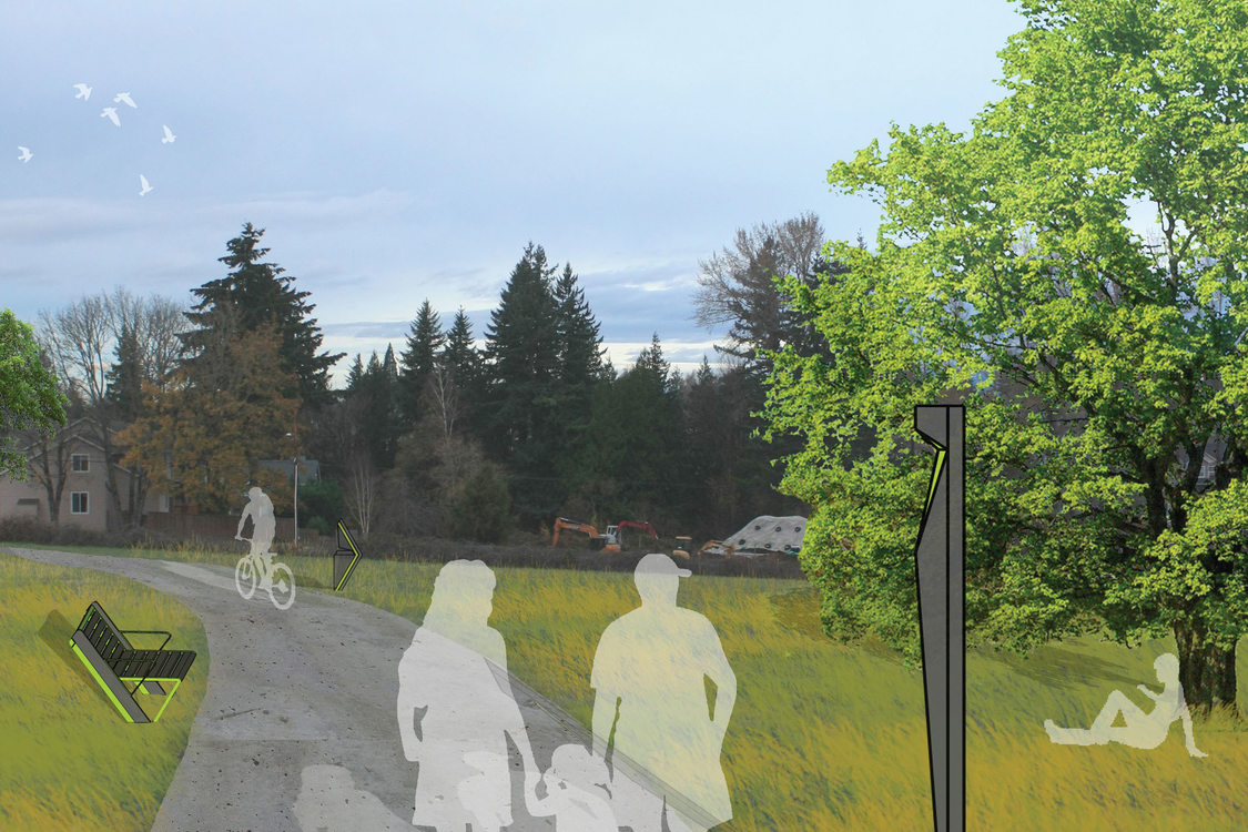 concept drawing for the Troutdale to Springwater Trail