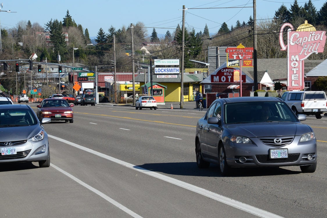 Barbur Blvd in Capitol Hill area