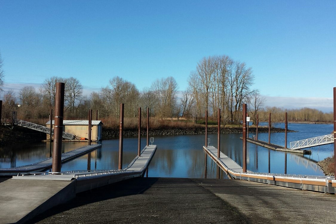 photo of new docks at Chinook Landing Marine Park