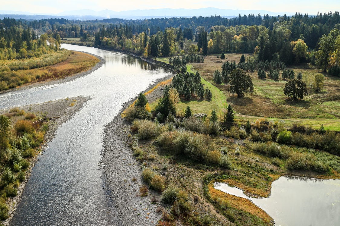 aerial photo of River Island