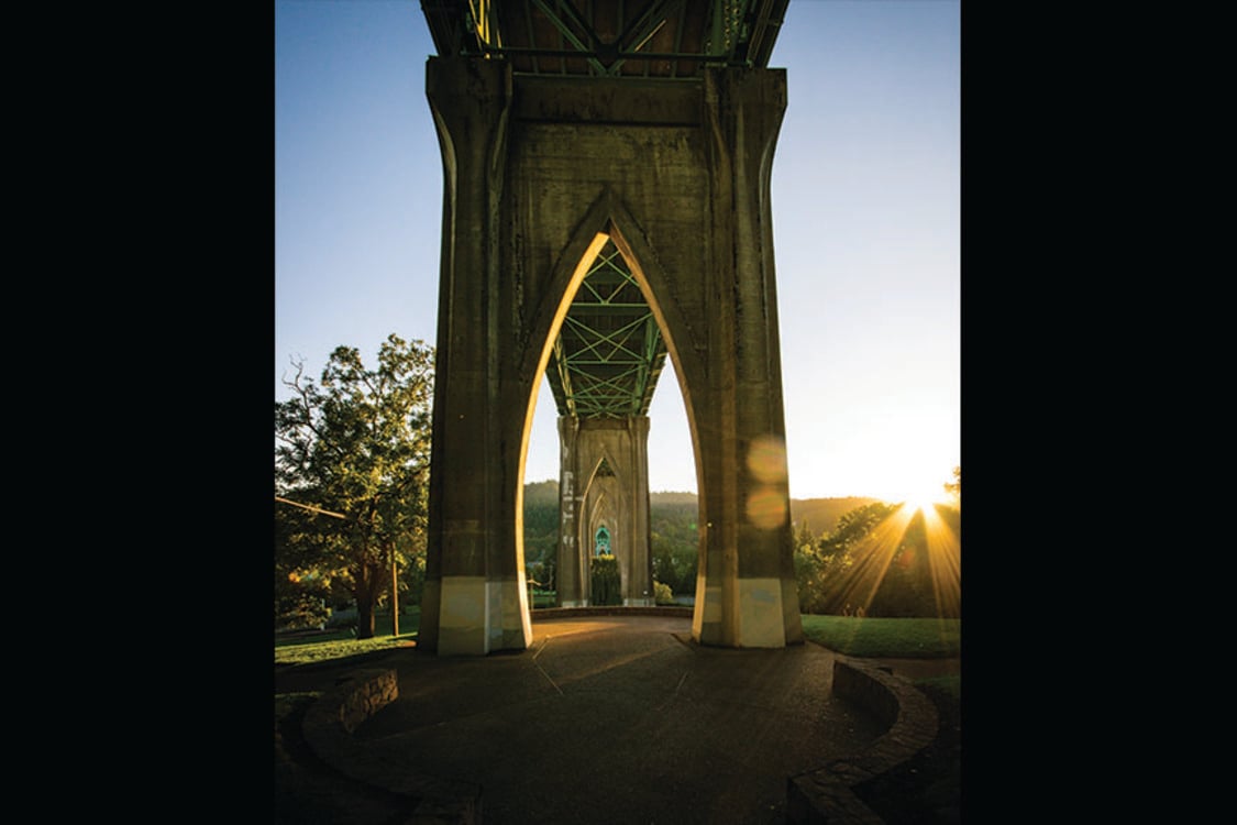 photo of St. Johns Bridge at Cathedral Park