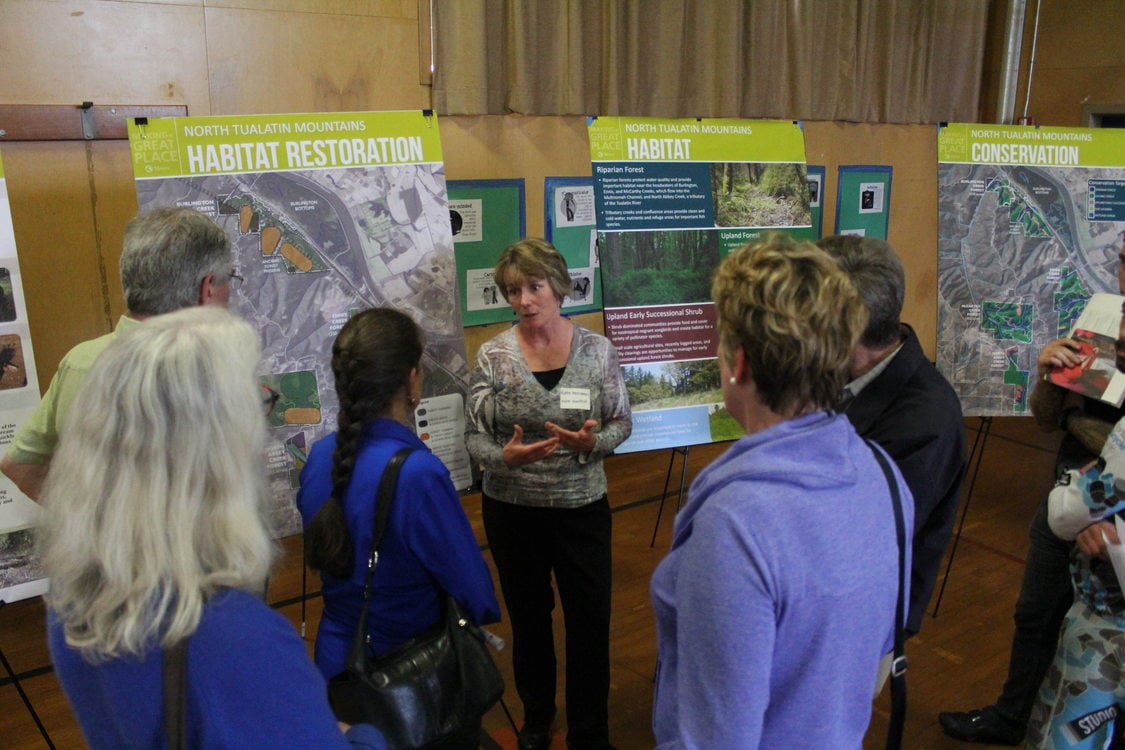 photo of North Tualatin Mountains open house in May 2015