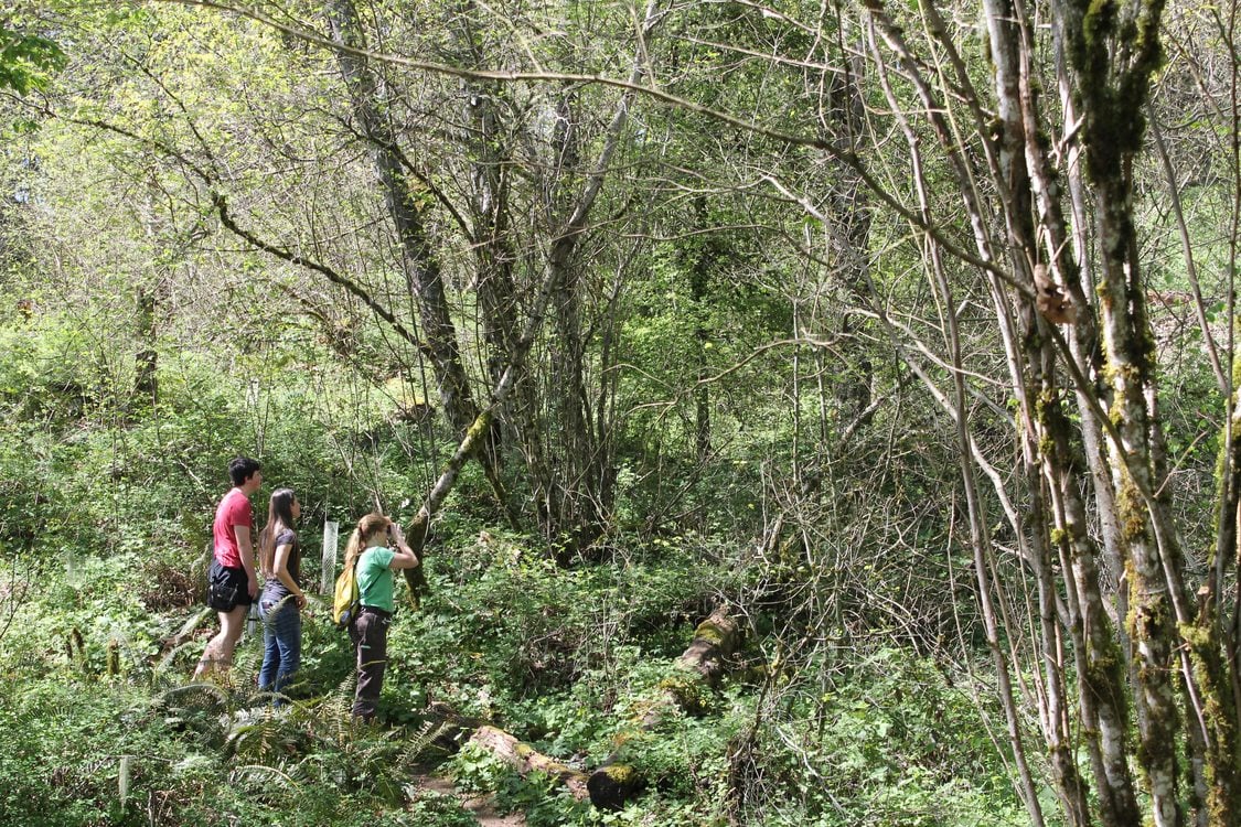 photo of bird watchers at Gabbert Butte