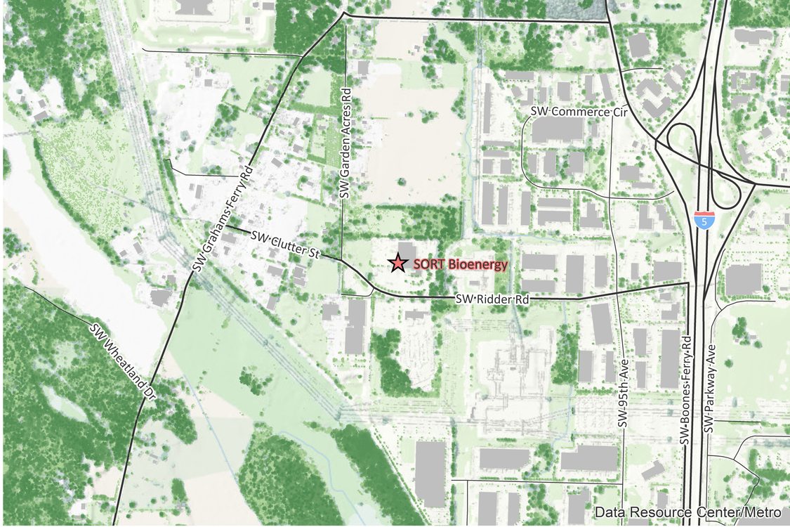 Map of SORT Bioenergy 