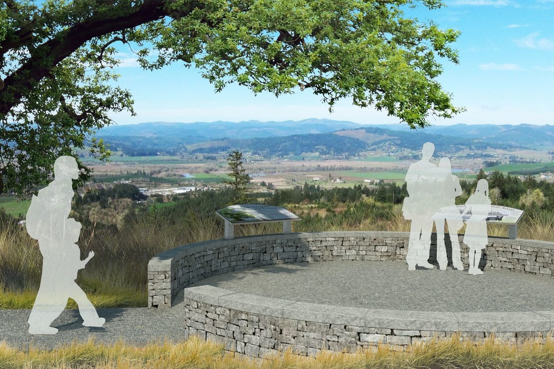 rendering of Chehalem Ridge overlook