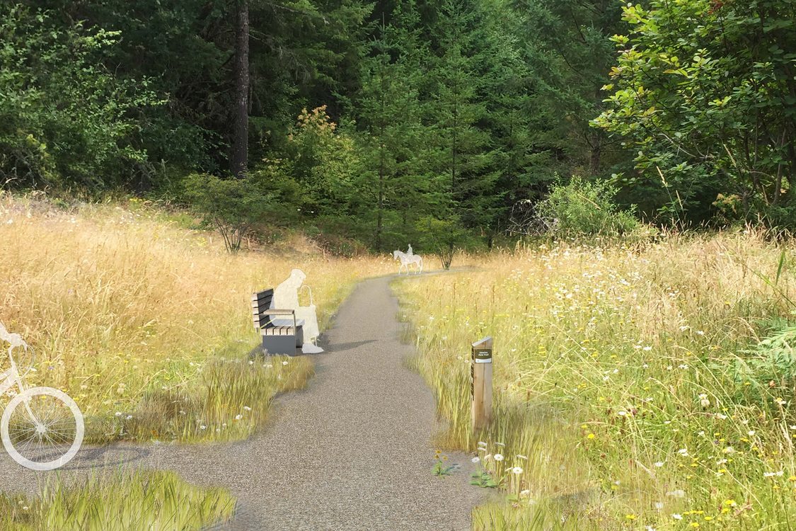 rendering of Chehalem Ridge trails