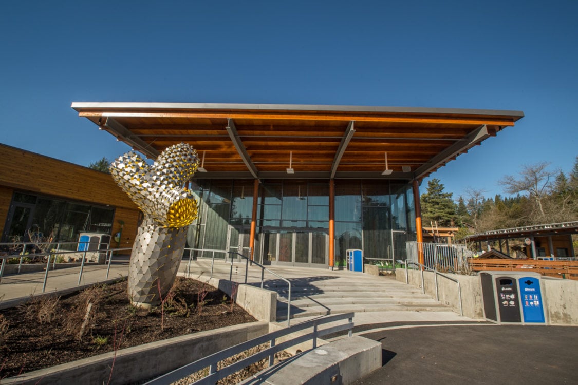 Main entrance to Oregon Zoo Education Center
