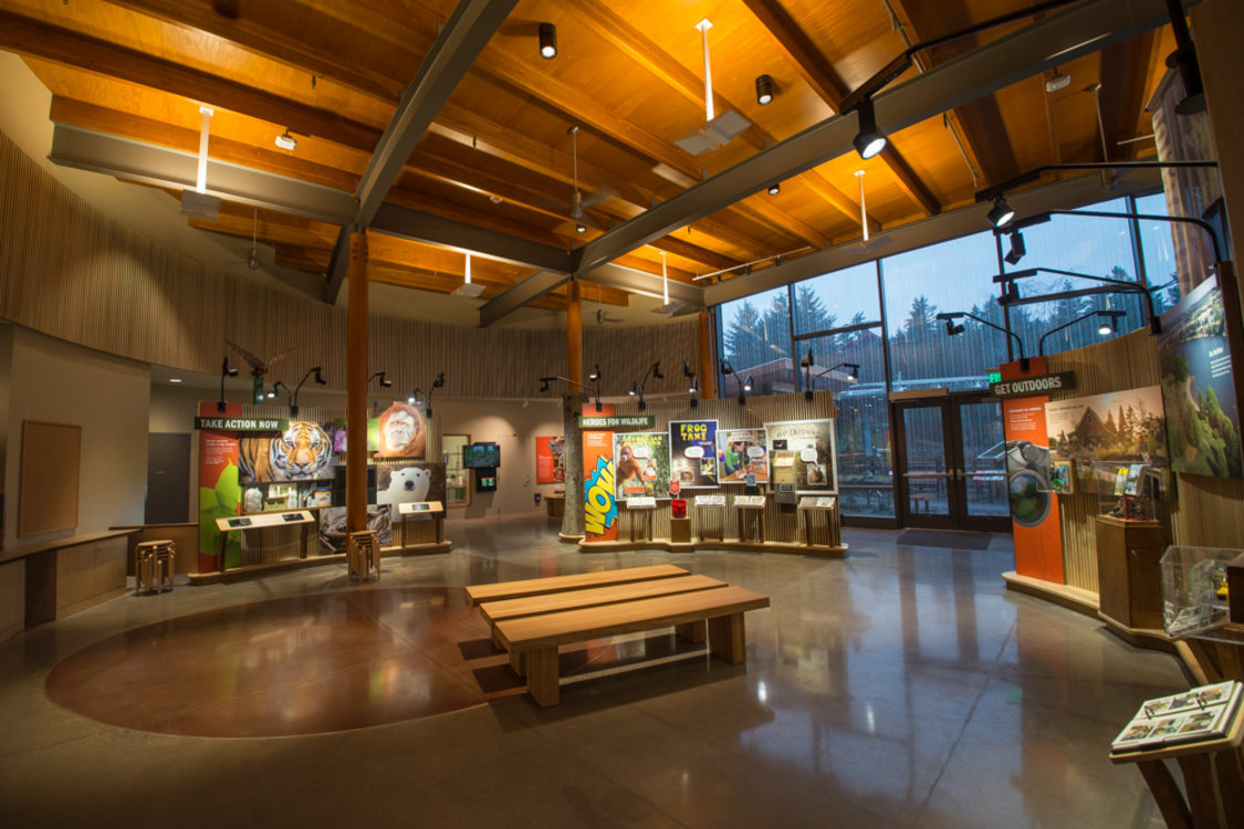 interior space at the Oregon Zoo Education Center