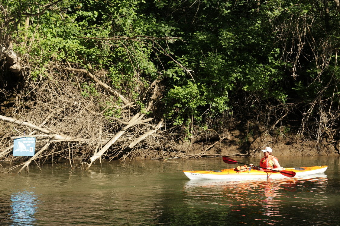 Rower at Farmington Paddle Launch