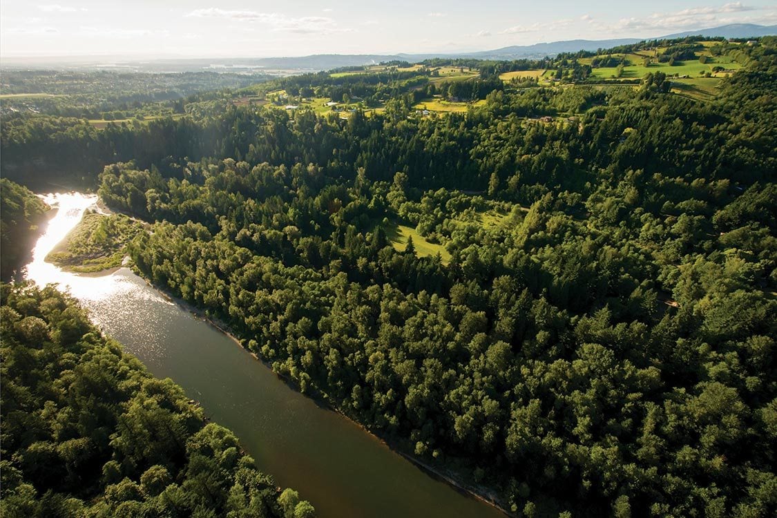 aerial photo of Oxbow Regional Park