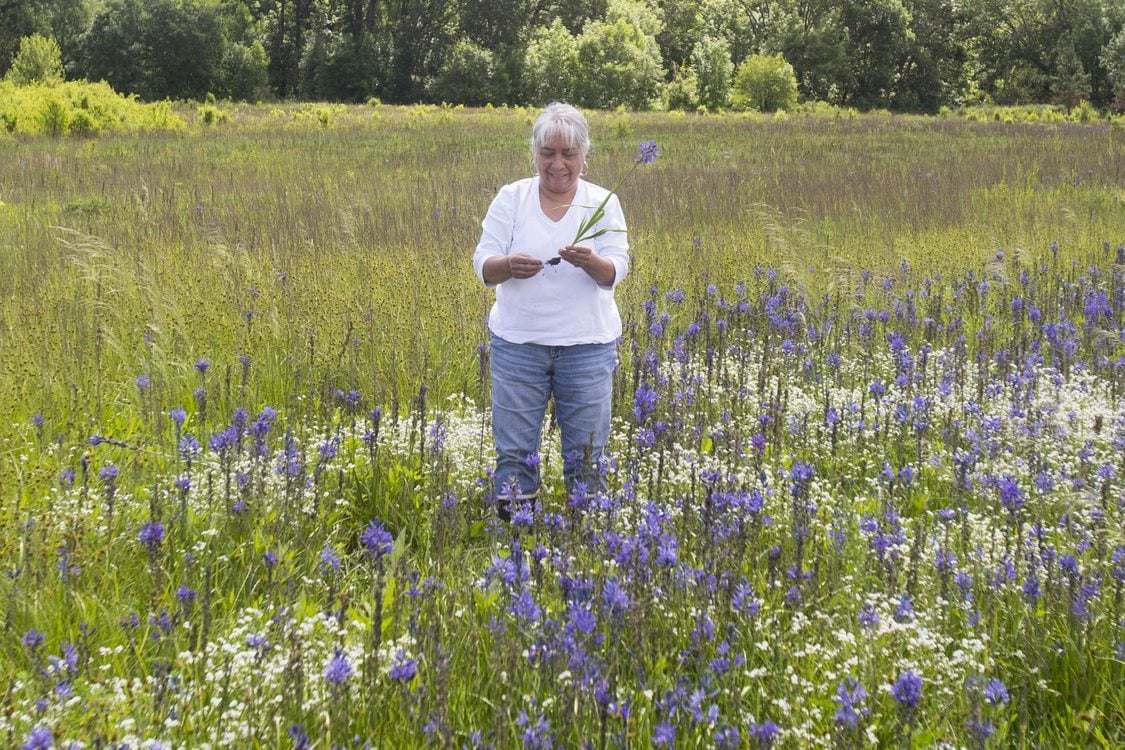 photo of Louise Wilmes at Quamash Prairie