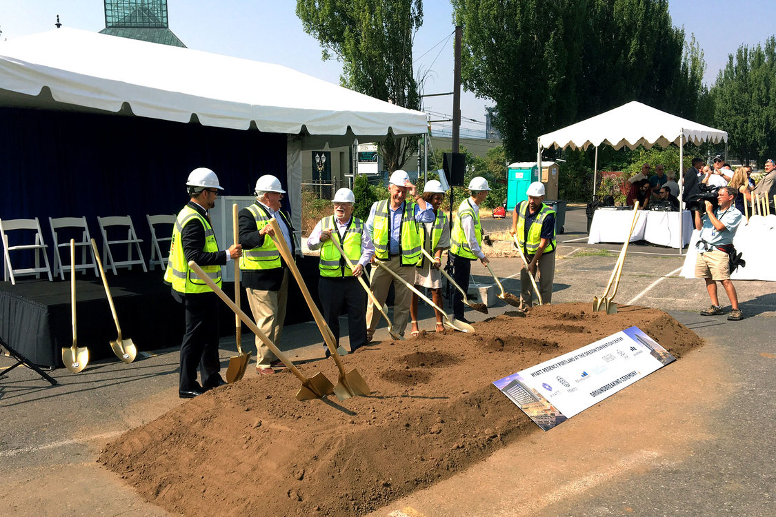 Oregon Convention Center hotel groundbreaking