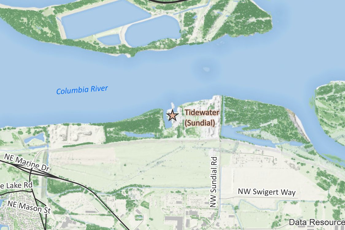 Map of Tidewater (Sundial) facility