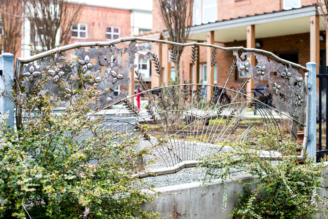 The garden gate at Alma Gardens