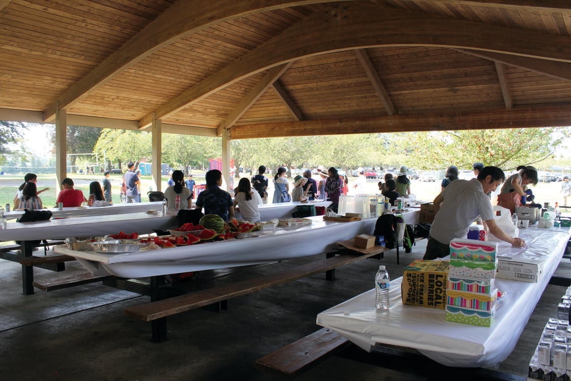 photo of Japanese Shokookai picnic at Blue Lake Regional Park