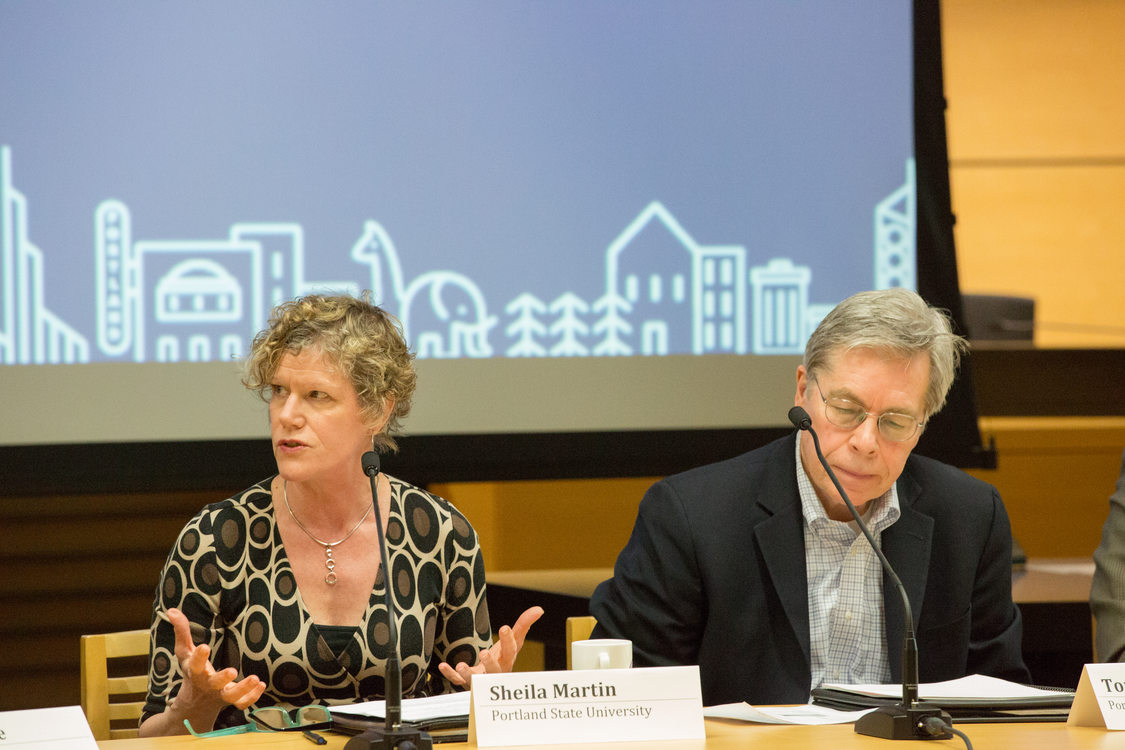 Photo of a panel discussion