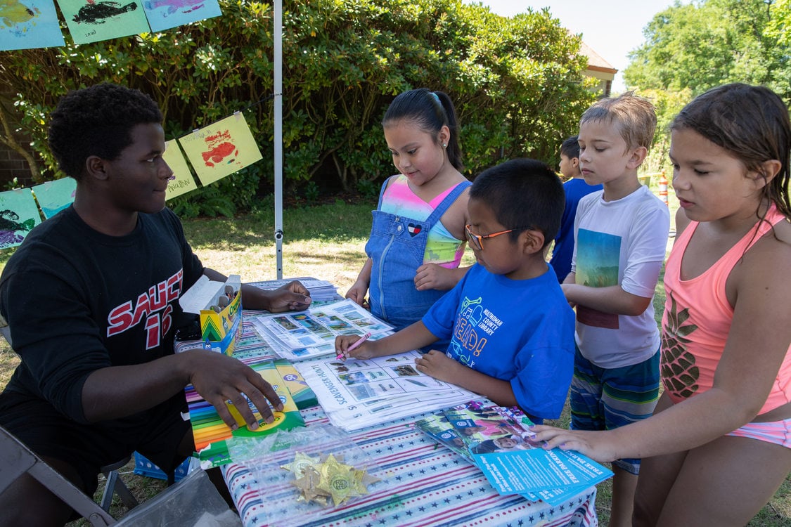 photo of children at Blue Lake Summer Fun Days