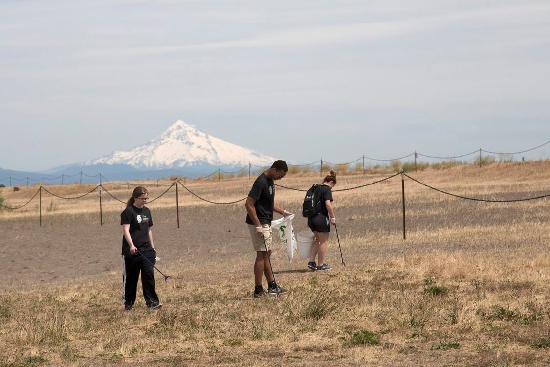 photo of volunteers at Broughton Beach