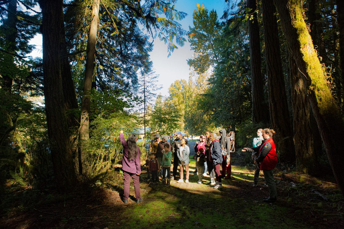 photo of native plant walk at Salmon Homecoming 2018