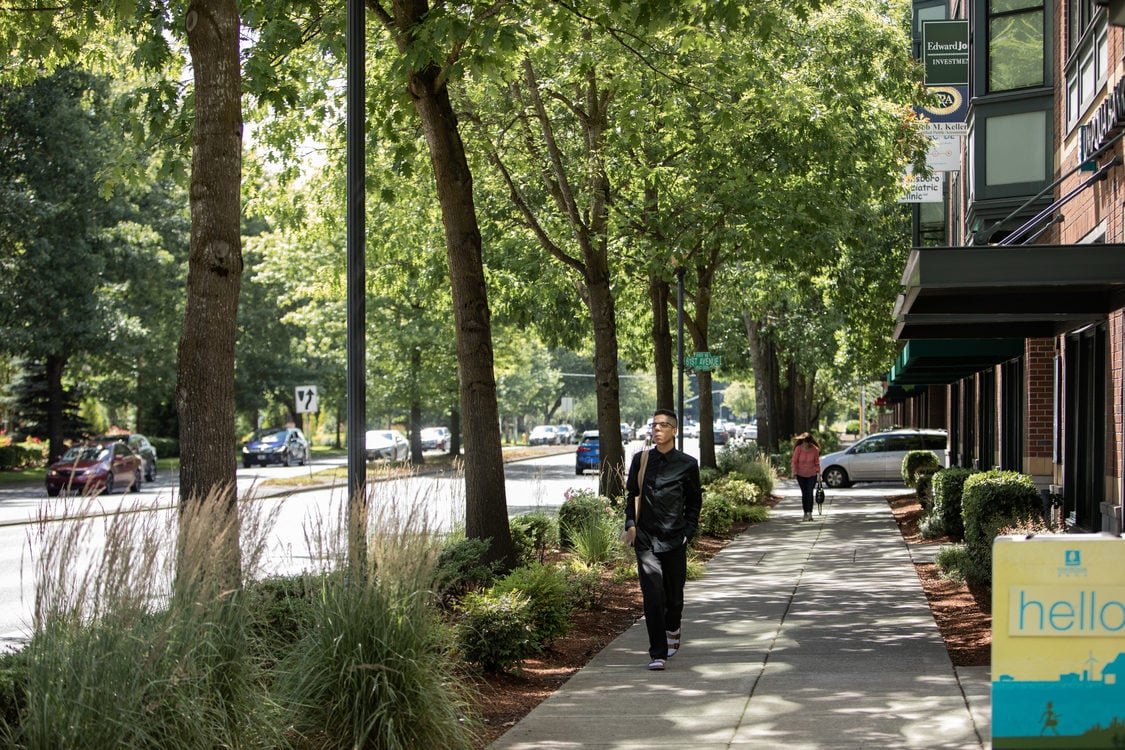 sidewalk along Cornell Road in Hillsboro