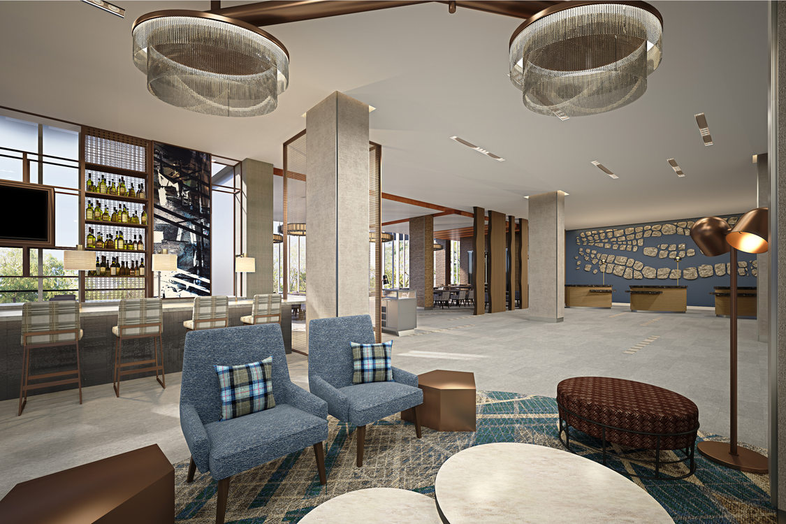 Lobby area of Hyatt Regency Portland at the Oregon Convention Center hotel