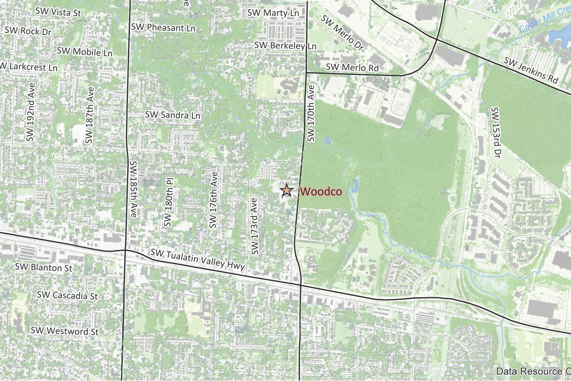 Woodco facility location map