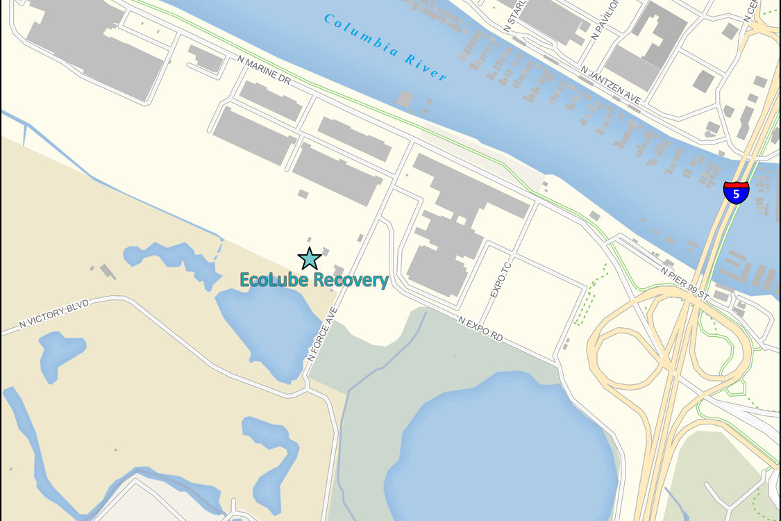 A map image of EcoLube Recovery, LLC.