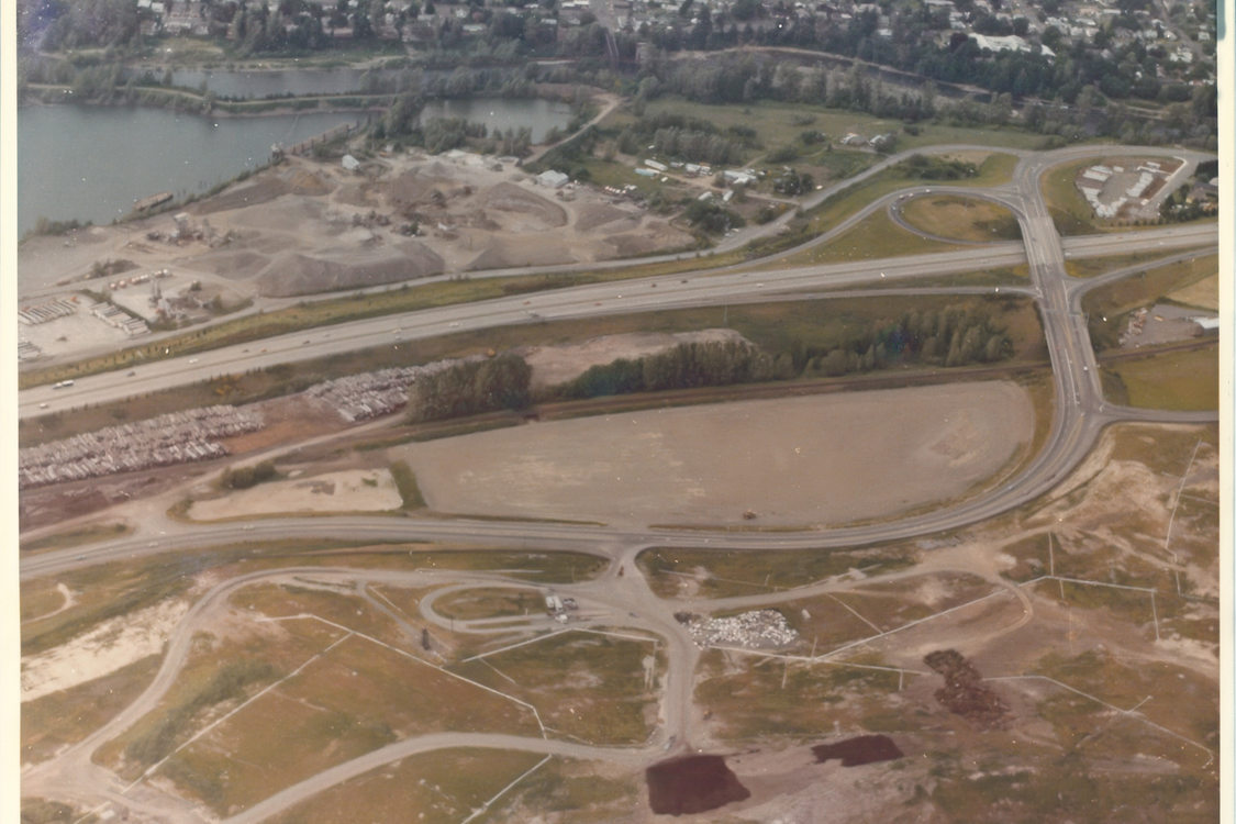 Aerial view of where the Metro South transfer station would be built