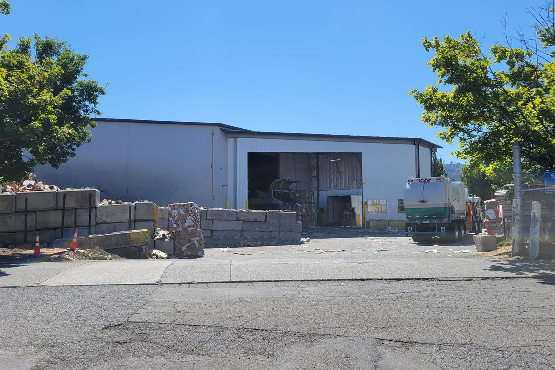 WestRock Portland Recycle facility exterior view.