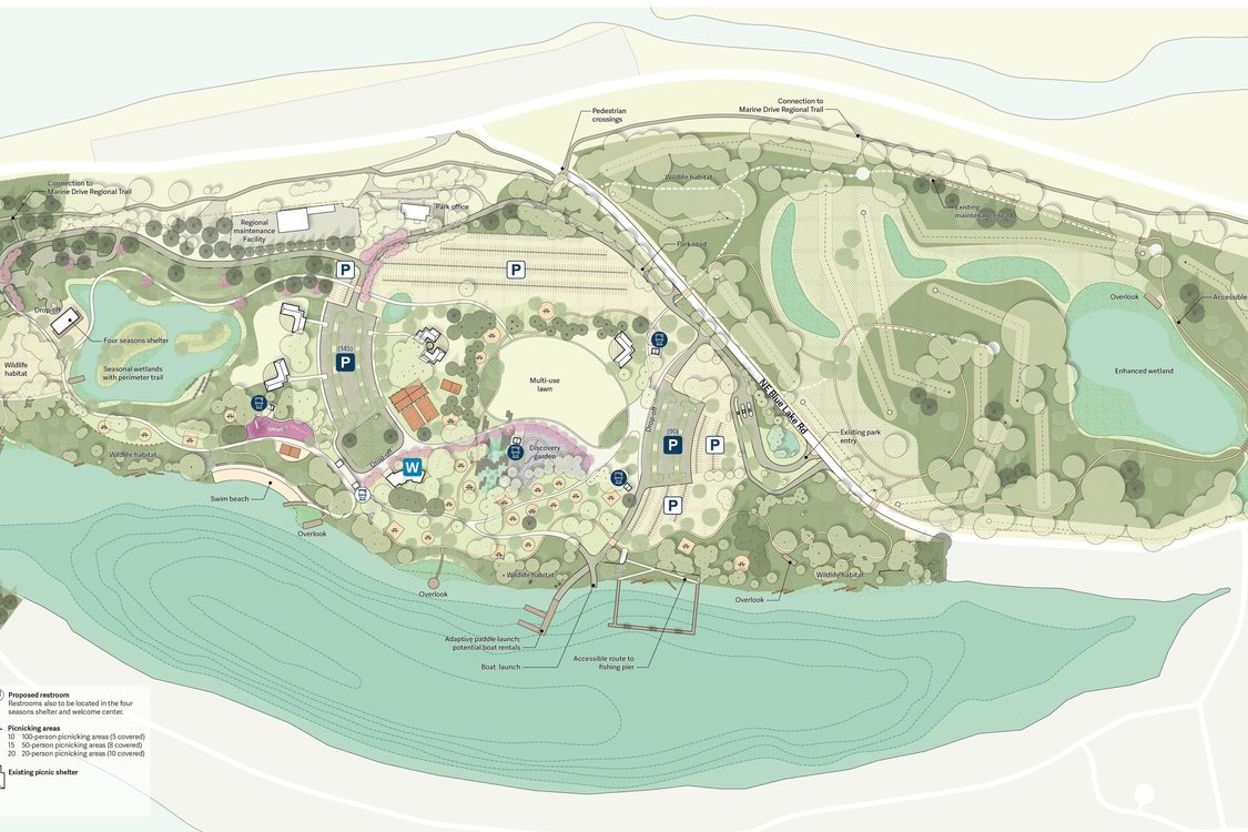 a map of the "Embraced" design option