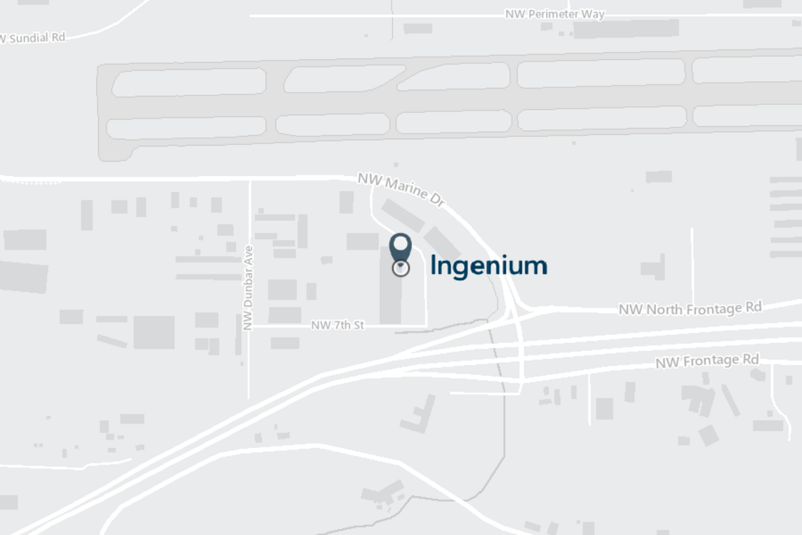 Map showing the location of Ingenium Troutdale 