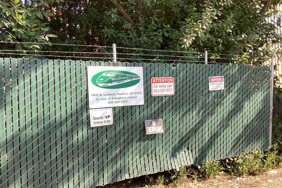 Image of the entrance to the WasteXpress solid waste facility