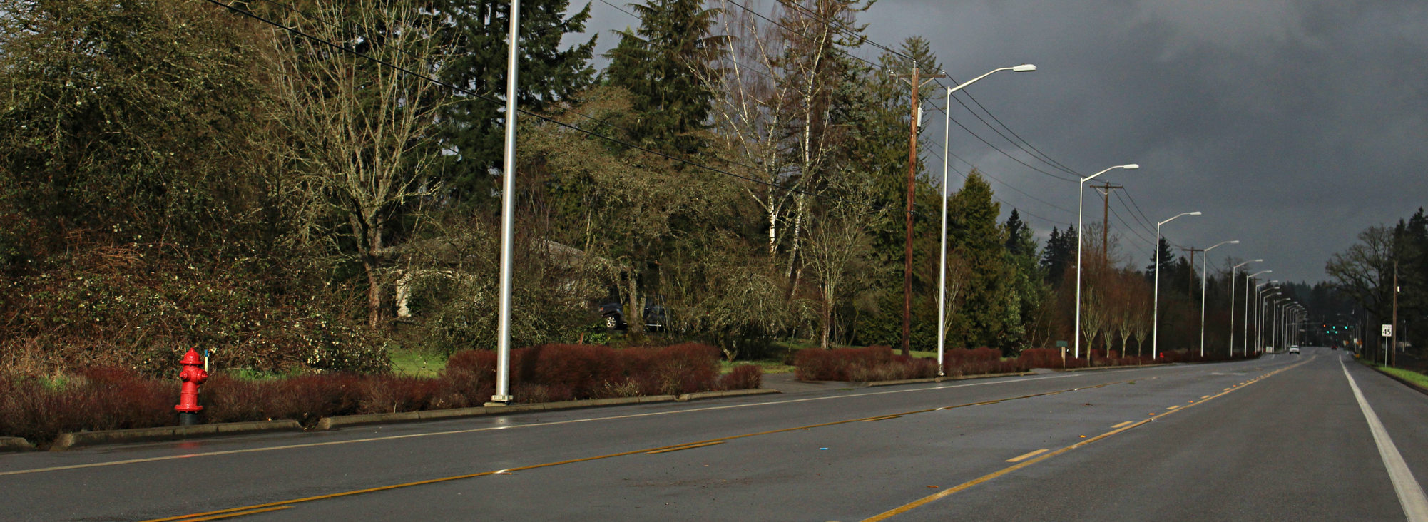 improved section of Herman Road in Tualatin