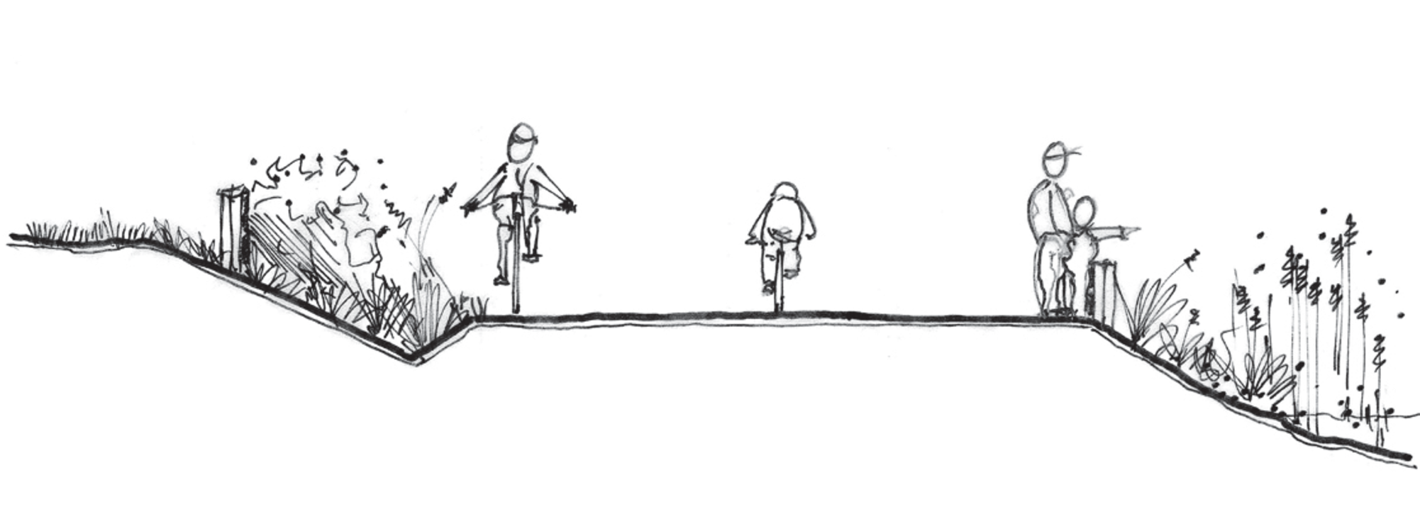rendering of multi-use trail at St. Johns prairie