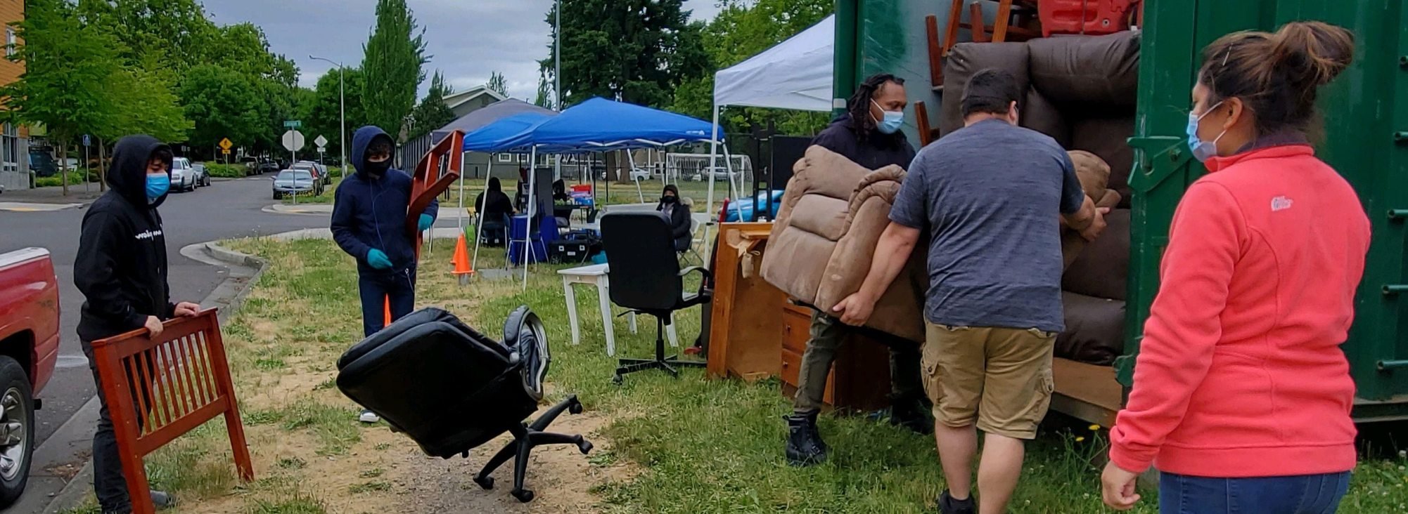 An image of a bulky waste collection event