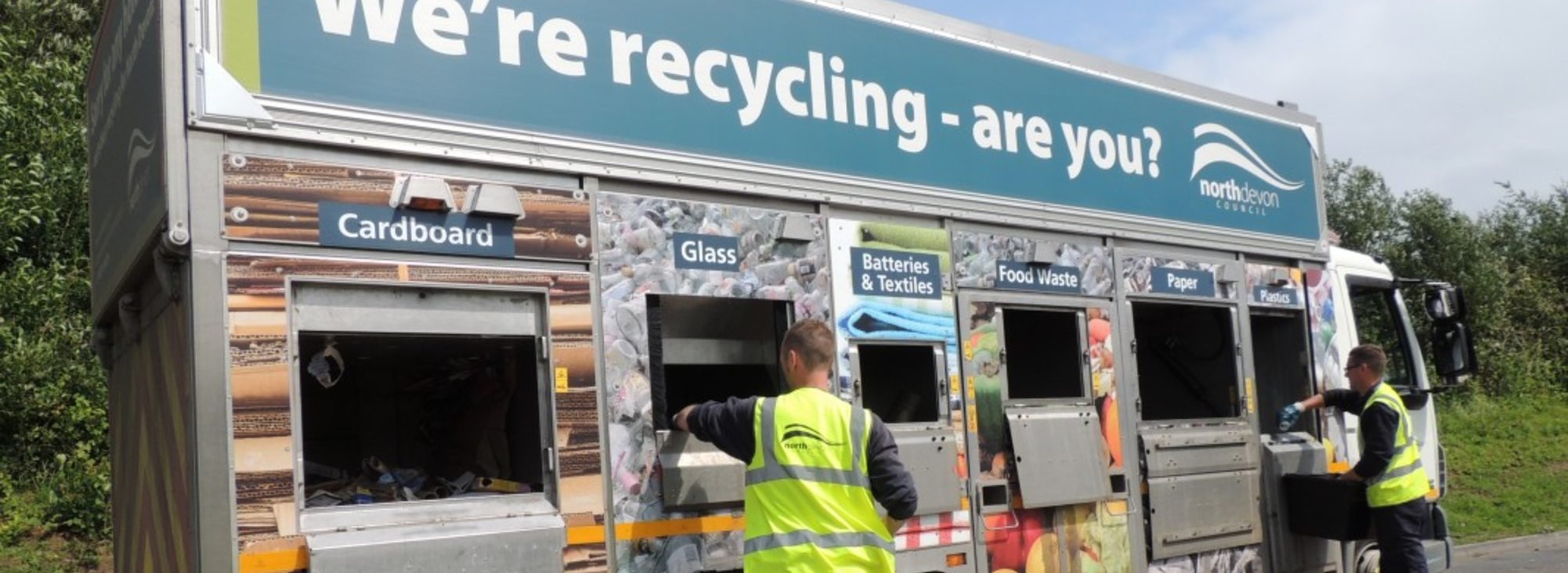 An image of a mobile recycling van